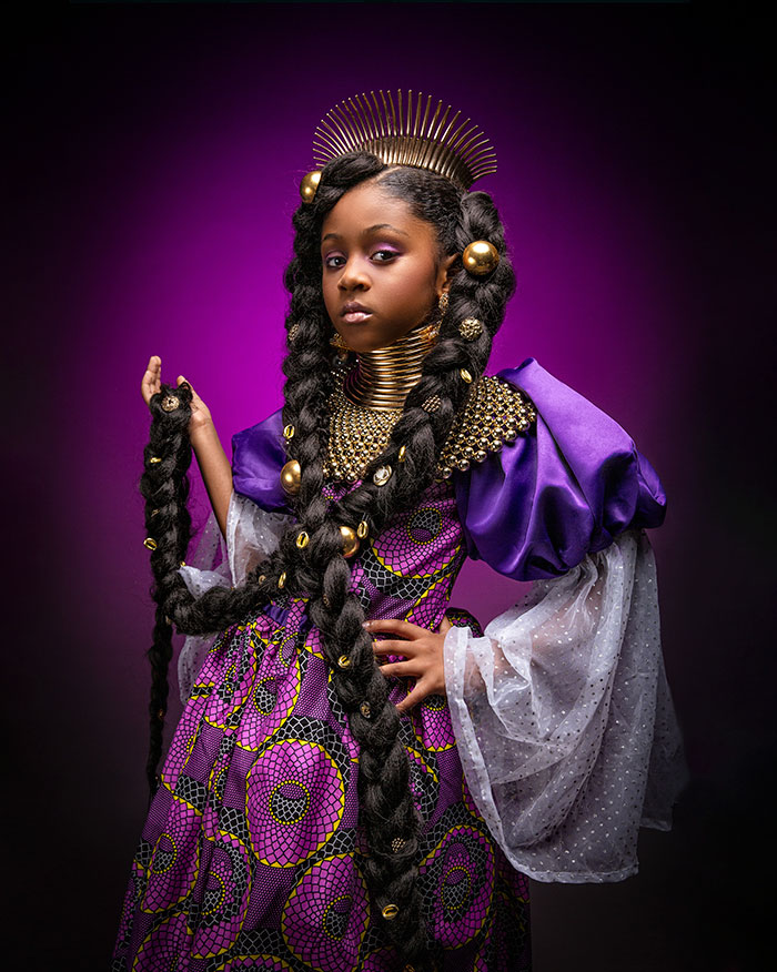  Fotósorozat tárgyalja a királyi hercegnők színvonalát afroamerikai lányokkal